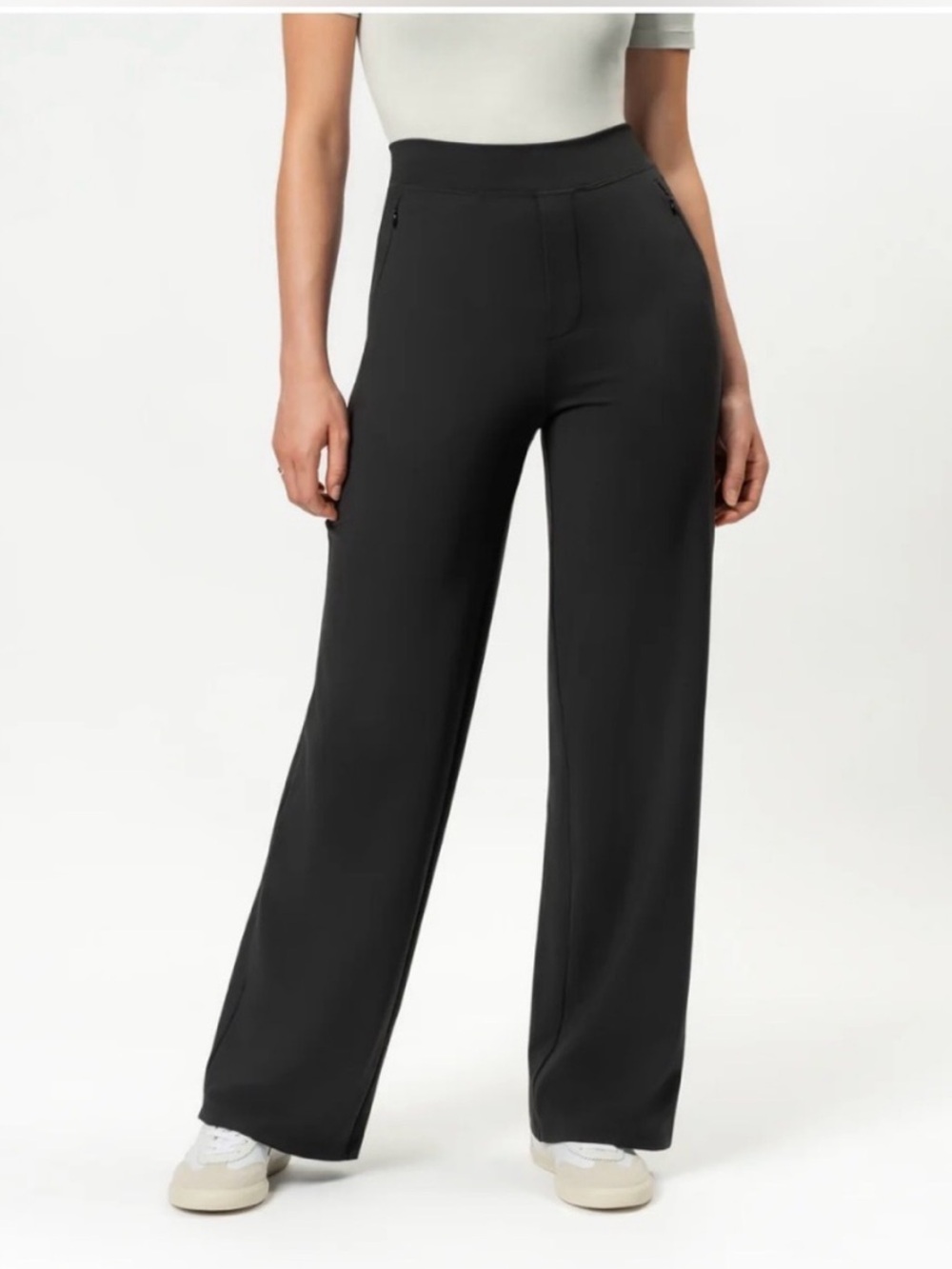 Ninepine Asana Relaxed Straight Pants Black Size XL.